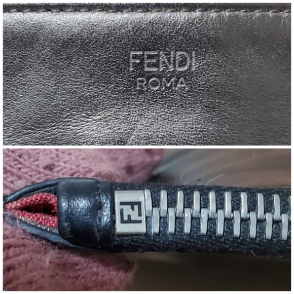 Authentic FENDI Monster Pouch Leather Small Black - Picture 8 of 11